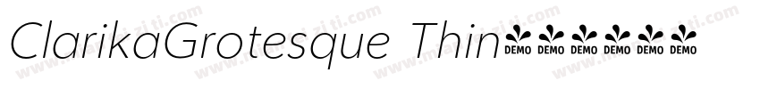 ClarikaGrotesque Thin字体转换